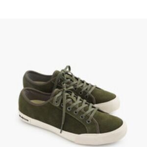 Jcrew olive  suede vintage seaVees for JCrew sneakers size 6
